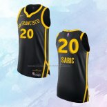 Camiseta Golden State Warriors Dario Saric NO 20 Ciudad Autentico 2023-24 Negro