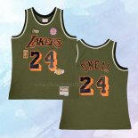 Camiseta Los Angeles Lakers Kobe Bryant NO 24 Mitchell & Ness Verde