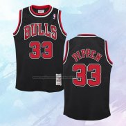 Camiseta Nino Chicago Bulls Scottie Pippen NO 33 Mitchell & Ness 1997-98 Negro