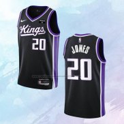 Camiseta Sacramento Kings Colby Jones NO 20 Icon 2023-24 Negro