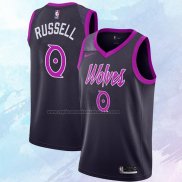 NO 0 Camiseta Minnesota Timberwolves Ciudad Violeta 2018-19 D'angelo Russell