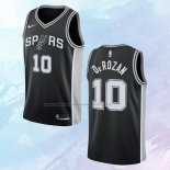 NO 10 DeMar DeRozan Camiseta San Antonio Spurs Icon Negro