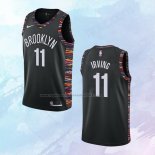 NO 11 Kyrie Irving Camiseta Brooklyn Nets Ciudad Negro 2019-20