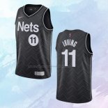 NO 11 Kyrie Irving Camiseta Brooklyn Nets Earned Negro 2020-21