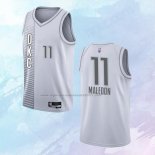 NO 11 Theo Maledon Camiseta Oklahoma City Thunder Ciudad Blanco 2021-22