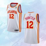 NO 12 Camiseta Atlanta Hawks Association Blanco 2020-21 De'Andre Hunter