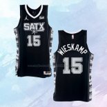 NO 15 Joe Wieskamp Camiseta San Antonio Spurs Statement Negro 2022-23