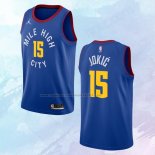 NO 15 Nikola Jokic Camiseta Denver Nuggets Statement Azul 2020-21
