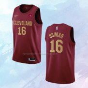 NO 16 Cedi Osman Camiseta Cleveland Cavaliers Icon Rojo 2022-23