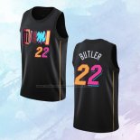 NO 22 Jimmy Butler Camiseta Miami Heat Ciudad Negro 2021-22