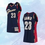 NO 23 LeBron James Camiseta Mitchell & Ness Cleveland Cavaliers Azul 2008-09