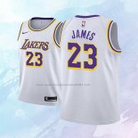 NO 23 Lebron James Camiseta Nino Los Angeles Lakers Association Blanco 2017-18