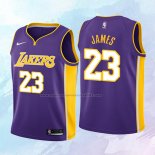 NO 23 Lebron James Camiseta Nino Los Angeles Lakers Statement Violeta 2018