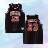 NO 23 Michael Jordan Camiseta Chicago Bulls Retro Negro 1995-96