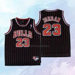NO 23 Michael Jordan Camiseta Nino Chicago Bulls Retro Negro 1995-96