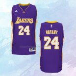 NO 24 Kobe Bryant Camiseta Los Angeles Lakers Violeta