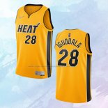NO 28 Andre Iguodala Camiseta Miami Heat Earned Oro 2020-21