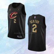 NO 2 Collin Sexton Camiseta Cleveland Cavaliers Statement Negro 2022-23