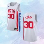 NO 30 Seth Curry Camiseta Brooklyn Nets Classic Blanco 2022-23