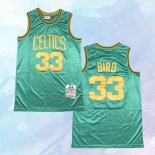 NO 33 Larry Bird Camiseta Mitchell & Ness Boston Celtics Verde2 1985-86