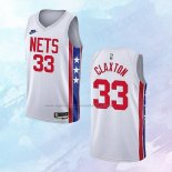 NO 33 Nic Claxton Camiseta Brooklyn Nets Classic Blanco 2022-23