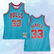 NO 33 Scottie Pippen Camiseta Mitchell & Ness Chicago Bulls Azul 1995-96