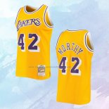 NO 42 James Worthy Camiseta Mitchell & Ness Los Angeles Lakers Amarillo 1984-85