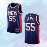 NO 55 Mike James Camiseta Brooklyn Nets Ciudad Azul 2021-22