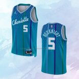 NO 5 James Bouknight Camiseta Charlotte Hornets Ciudad Azul 2021-22