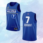 NO 7 Kevin Durant Camiseta Brooklyn Nets All Star 2021 Azul