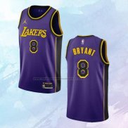 NO 8 Kobe Bryant Camiseta Los Angeles Lakers Statement Violeta 2022-23