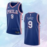 NO 9 Dario Saric Camiseta Philadelphia 76ers Icon Azul
