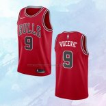 NO 9 Nikola Vucevic Camiseta Chicago Bulls Icon Rojo 2020-21