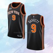 NO 9 RJ Barrett Camiseta New York Knicks Ciudad Negro 2021-22
