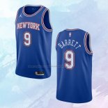 NO 9 RJ Barrett Camiseta New York Knicks Statement Azul 2020-21
