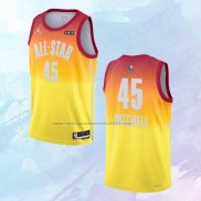 Camiseta All Star 2023 Utah Jazz Donovan Mitchell NO 45 Naranja