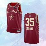 Camiseta All Star 2024 Phoenix Suns Kevin Durant NO 35 Rojo