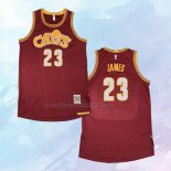 Camiseta Cleveland Cavaliers LeBron James NO 23 Mitchell & Ness 2015-16 Rojo