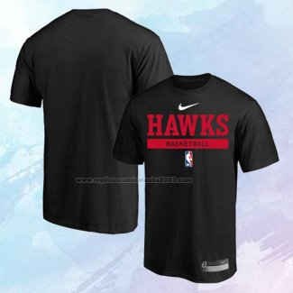 Camiseta Manga Corta Atlanta Hawks Practice Performance 2022-23 Negro