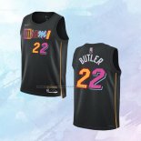 Camiseta Nino Miami Heat Jimmy Butler NO 22 2021-22 Ciudad Negro