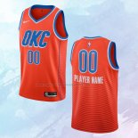 Camiseta Oklahoma City Thunder Personalizada Statement Naranja 2019-20