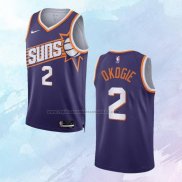 Camiseta Phoenix Suns Josh Okogie NO 2 Icon 2023-24 Violeta