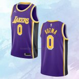 NO 0 Kyle Kuzma Camiseta Los Angeles Lakers Statement Violeta 2020-21