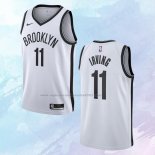 NO 11 Kyrie Irving Camiseta Brooklyn Nets Association Blanco 2020-21