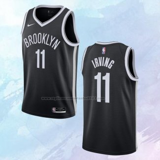 NO 11 Kyrie Irving Camiseta Brooklyn Nets Icon Negro 2020-21