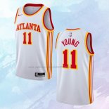 NO 11 Trae Young Camiseta Atlanta Hawks Association Blanco 2020-21