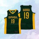 NO 19 Leandro Barbosa Camiseta Brasil 2019 FIBA Basketball World Cup Verde