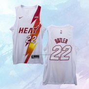 NO 22 Jimmy Butler Camiseta Miami Heat Fashion Royalty Blanco