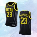 NO 23 Lauri Markkanen Camiseta Utah Jazz Statement Negro 2022-23