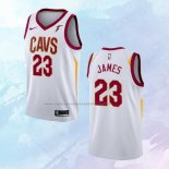 NO 23 Lebron James Camiseta Cleveland Cavaliers Association Blanco 2017-18